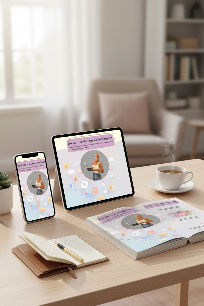 Ebook de Cero a vender en Instagram+ 3 BONOS de regalo